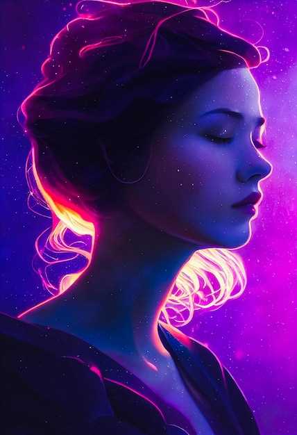 Le lien entre le visage violet et la spiritualité